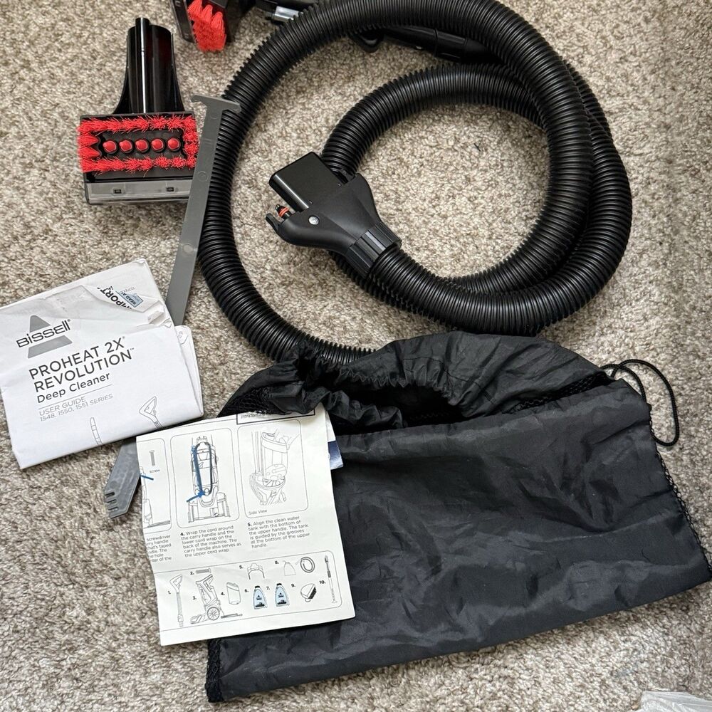 Bissell ProHeat 2X Revolution Carpet Cleaner Hose Assembly with Accessories
